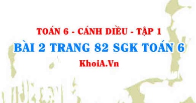 Bài 2 trang 82 SGK Toán 6 tập 1 Cánh Diều